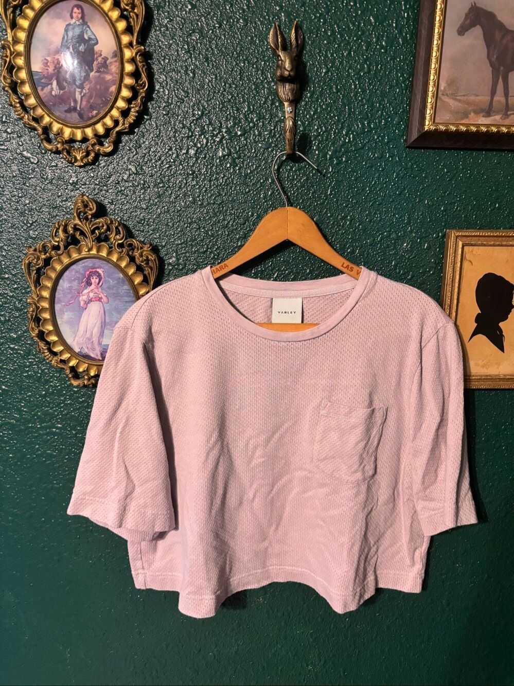 Varley Purple Vented Cropped Top Sz Medium
